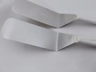 Russell  Set  2  8x3 Offset Spatulas Turners Stainless Semi Flex White Handles
