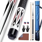 Pool Cue Stick Set 58  Billiard Cue Sticks 19 20 Oz 1 2 Maple White 20oz