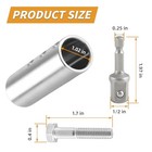 Upgraded Stainless Steel Trailer Jack Drill Adapter - 1 2 1 2 In Jack Shaft   02   