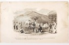 1867 Indigenous Tribe Camel Feast Wood Engraving Victorian Sailing Antique E2g
