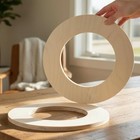 Qty 1- Various Rings Sizes 1 4  Thick  Wood Ring Shape  Circle Frame  Circle