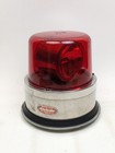 Vintage North American Signal Co Red Rotating Mod 300 Action-lite Light Chrome