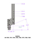 Gen-y  4  Square Gooseneck Recessed Coupler  4 5k Tongue Weight  25k Towing