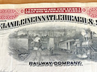 Cleveland cincinnati chicago st Louis Railway Co stock Certificate-5 Shares-1934