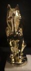 Vintage Quarter Horse Trophy Topper Large 5 1 4 X 5 Inches Metal Nos Gold Tone