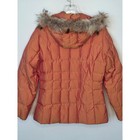 Post Card Italy Down Ski Jacket Womens Us 8 It 44 Copper Iridescent Fur Hood