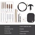 43 Piece  22 22lr  223 556 Rifle Gun Cleaning Kit Nylon Brush Cleaner With Pouch