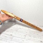 Handmade Wooden Native American Style Flute With Sleeve Case 18 5 Inches