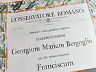 Pope Francis Daily L osservatore Romano Election 13 March 2013 Ed  Str 