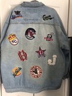 Vintage Negro League Baseball Museum Blue Jean Jacket Mens Size 3xl Headgear