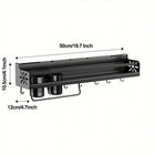 Wall-mounted Metal Kitchen Rack     Knife Holder   Multi-functional Storage