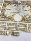 1923 France National Credit For War Damages - Stock Certificate Bond With Coupon