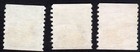 Canada 205-206-207 King George V Used Coil Stamps