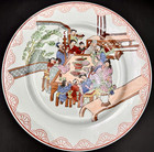 Rare 19th 20th Century Famille Rose Chinese Export 9  Porcelain Plate  10 Of 14 