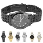 Quartz Men Watch Commercial Dual Date Stylish Classic Quartz Stainless Steel