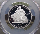 2004  w   50 Proof Platinum American Eagle 1 2oz Pcgs Pr69 Dcam  648 Statue