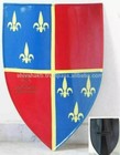 Christmas Knight Medieval Heater Shield Sca Larp Waster 18g Battle Armor Shield
