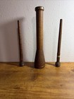 1 Vintage Wooden 12  Beehive Bobbin Spool And 2 Antique Wooden Thread Spools 