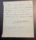 Frederic Auguste Bartholdi Autograph Letter Signed - Statue Of Liberty - Psa 9