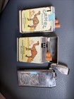 Vintage Lighters Lot Of 3 Camel Filter Lighters And A General Brand Lighter