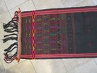 Hand Woven Indonesian Ceremonial Batak Ulos W bead Weaving Natural Color Dyes  