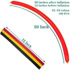 Kadbaner 260q Long Balloons 100 Pack Latex 8 5 X 11 X 0 5 Inches  Multi
