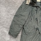 Vtg Military Jacket Mens Medium Green N-3b Parka Usaf Snorkel Hood 70s