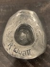 Ken Wyatt Signed Pewter  Western Cowboy Hat Art Sculpture