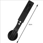 1pc Stainless Steel Camping Utensil Set Spoon Fork Whistle Hiking Picnic Tool