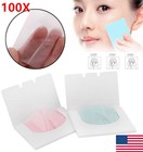 100pcs Face Oil Control Film Absorbent Tissue Makeup Blotting Paper Pads Us