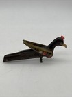 Vintage Lebanon Carved Horn Figural Bird Folding Knife Inlayed