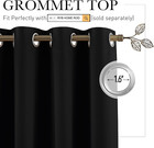 Room Divider Curtain - Privacy Grommet Curtain Panel Portable Window Screen Slid