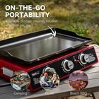 Royal Gourmet 3-burner Portable Griddle Bbq Outdoor Tabletop Propane Gas Grill