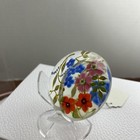 Paul Stankard 1976  first Bouquet  Clear Ground Paperweight