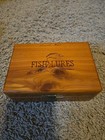 Vintage Trout Fly Fishing Assortment In Wooden Box Ellsworth Maine
