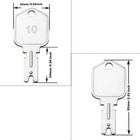 10 Pcs 166 Forklift Key Hyster Heavy Equipment Keys For Clark Yale Hyster Kom