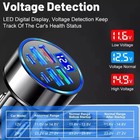 Usb C Car Charger Pd Qc3 0 Fast Charger Dual Usb Led Adapter For Iphone Samsung