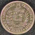 1973 Venezuela 5 Bolivares Silver Coin Republica De Venezuela