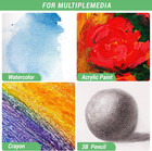 Pre-stretched Canvases For Painting  12 Pack   Blank Painting Canvas For Adults