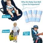 4 Packs Baby Car Seat Straps Cover Shoulder Pads For Baby  Baby Car Seat Belt   