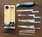 Cuisinart Cek-40 Electric Knife Set Bread   Carving Blades Wood Block Tested