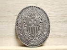 Antique Wax Seal Stamp With  coat Of Arms   40mm X 34mm  3mm Thick  29g 