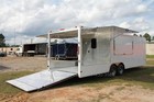 New  8 5 X 26 Enclosed Concession Food Vending Bbq Trailer  8  Porch Deck