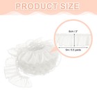 Ruffle Lace Ribbon Trim Pleated Lace Fabric Trim 5 5 Yard  White