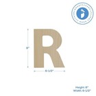 Wooden Letter R Cutouts 8 Inch For Wall Decor Diy Crafts Party Decorations