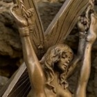 Vintage Bronze Sculpture Statue Woman Deco J patoue Rare Decor Art Lady  