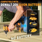 Cordless Impact Driver And Drill Combo Kit 2300 In Lbs 620 Dewalt Led Tool Power