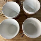 West Bend Thermo Serv Coffee Cups Copper W atomic Wire Handles Set Of 6 Vtg Mcm