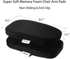 Aloudy Ergonomic Memory Foam Office Chair Armrest Pads  Comfy Gaming 2 Per Pack