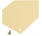 Prime-line 4 In  X 16 In  Polished Brass Push Plate